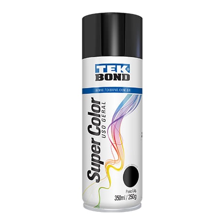 Tinta Spray uso Geral pt Bril 350ml tek