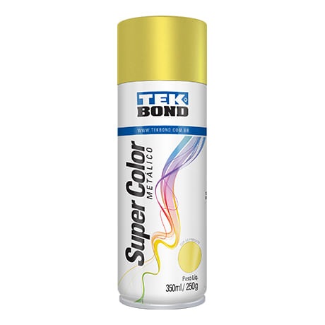Tinta Spray Metalico Ouro 350ml Tekbond