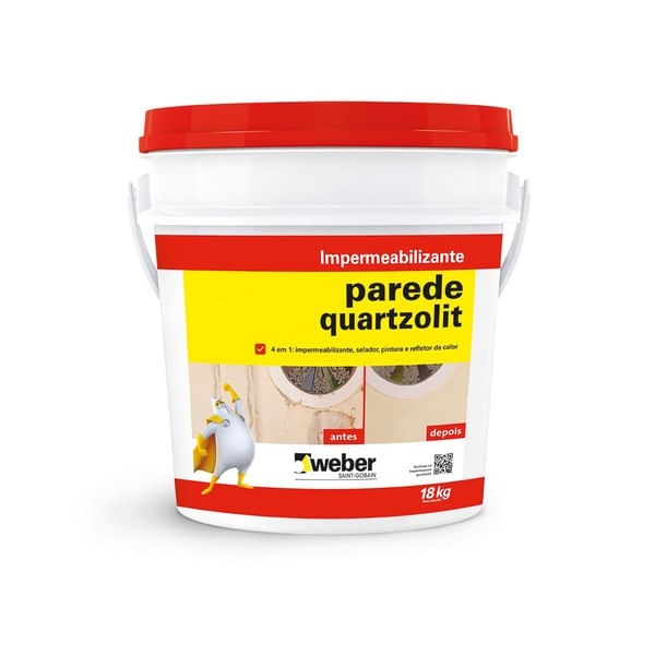 Impermeabilizante Parede 3.6kg -  Quartzolit