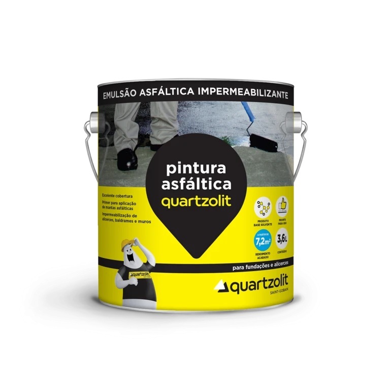 Pintura Asfáltica 3.6 Litros Quartzolit
