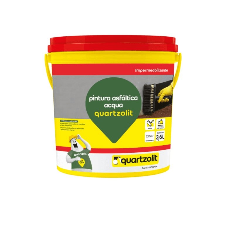 Pintura Asfaltica Acqua 3,6l Quartzolit