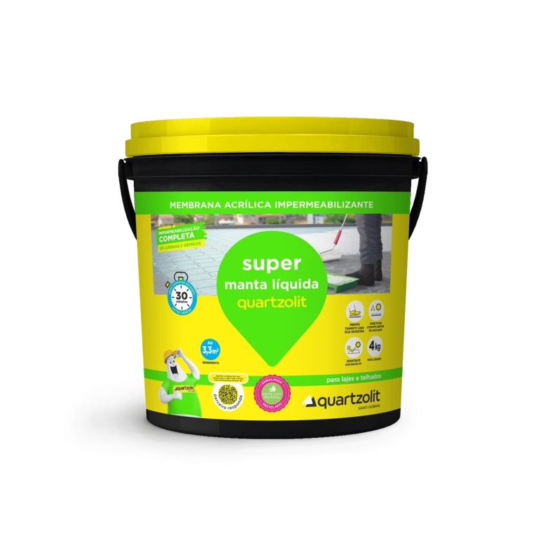 Super Manta Liquida Branca 4kg Quartzolit