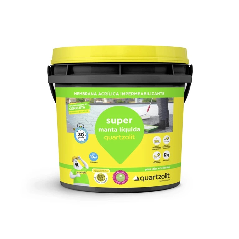 Super Manta Liquida Cinza 12kg Quartzolit