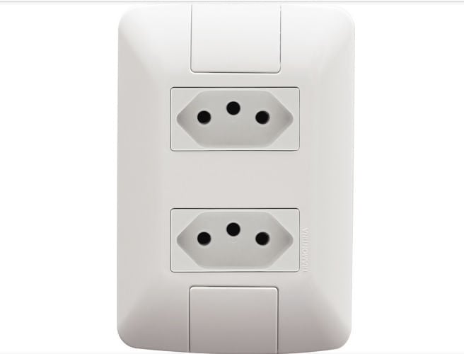 Conjunto 2 Tomadas 2P+T 10A 250V Aria - Tramontina
