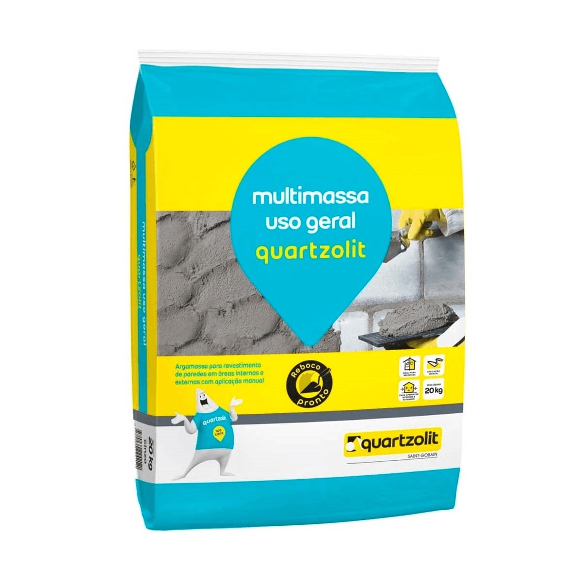 Argamassa Para Uso Geral 20kg Cinza Quartzolit