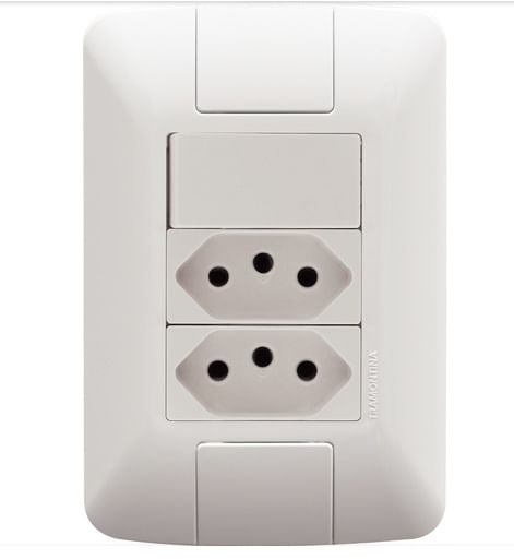 Interruptor Simp 6a+2tom 2p+t 20a Aria t