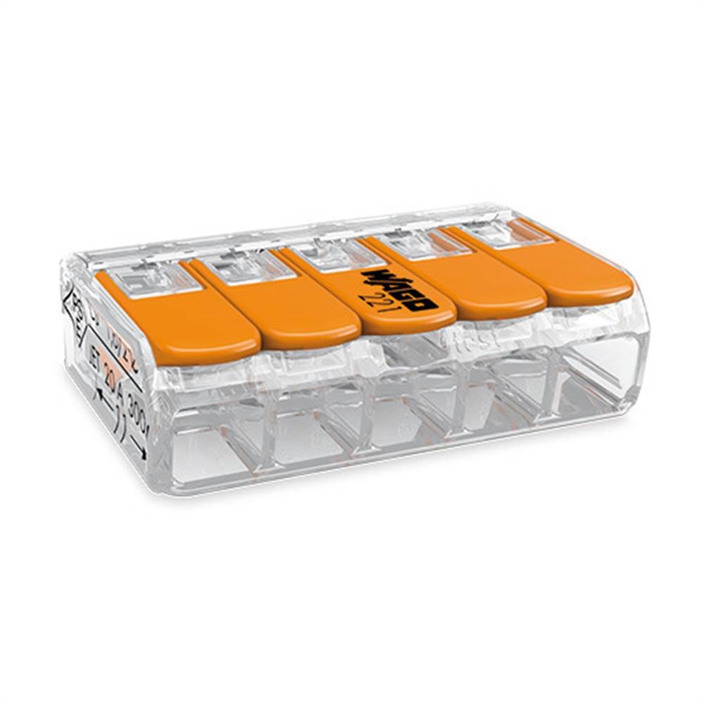 Conector de Emenda 5p 221-0415 Wago