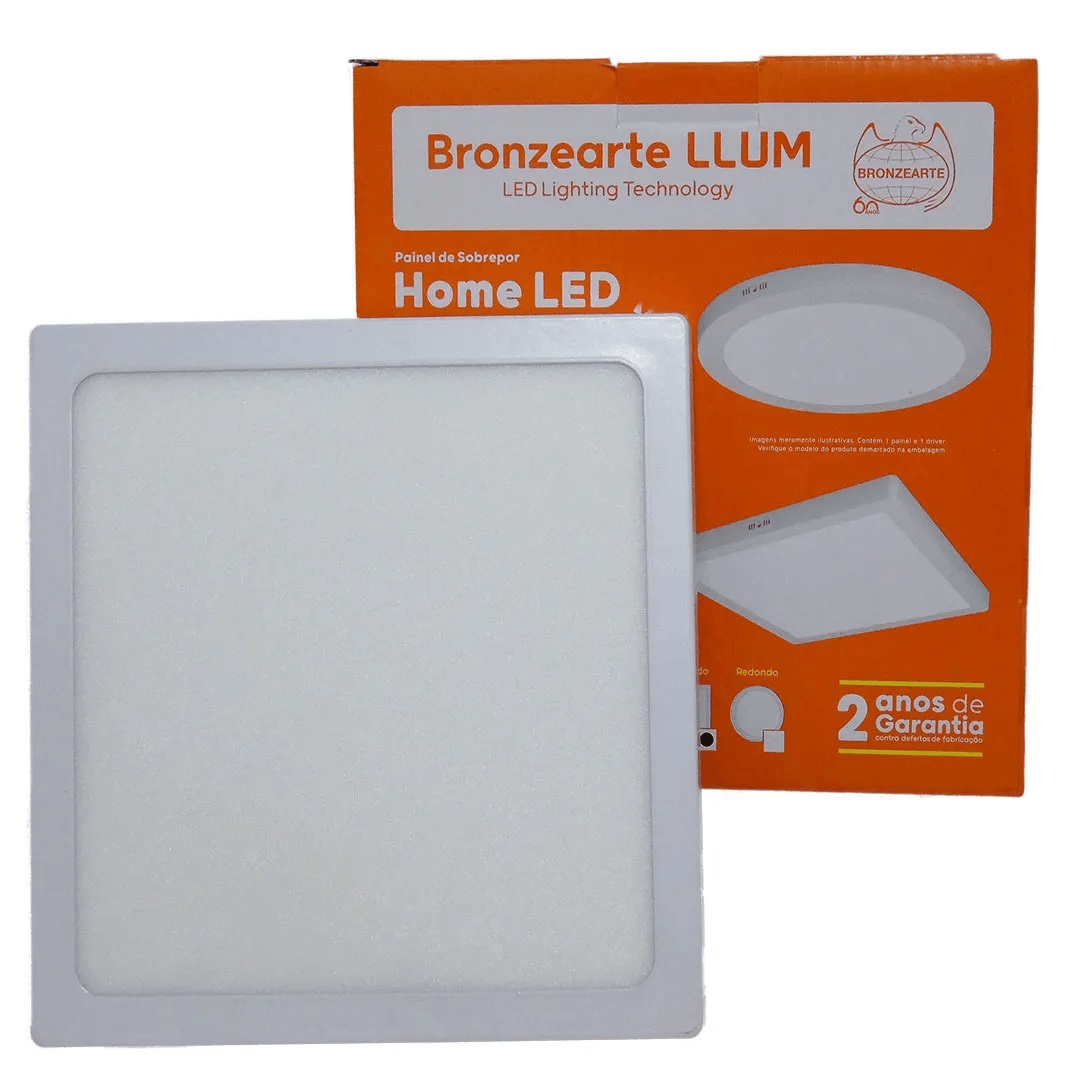 Painel sob qd 18w 4000k Home led bc Llum