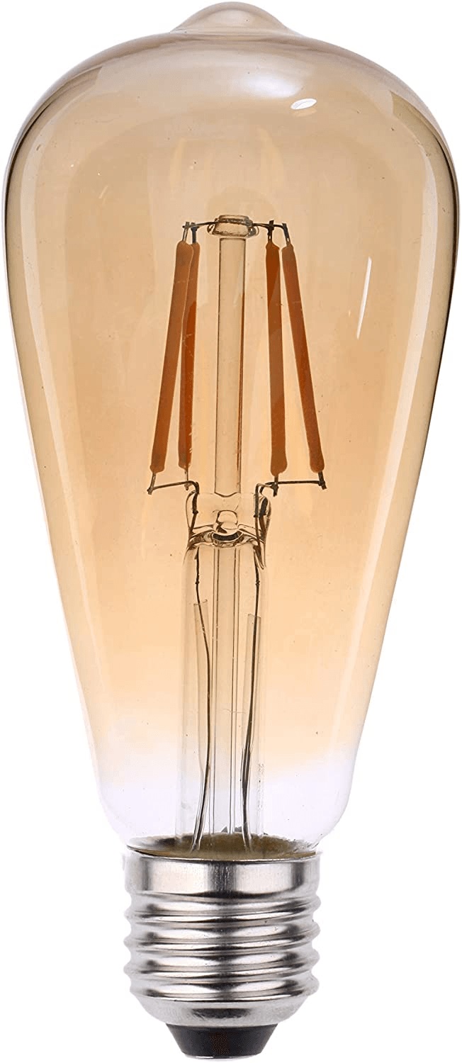 Lampada fil led Pera 4w biv 2000k Llum