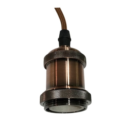 Luminaria Bocal Pend e27 Bronze Nitrolux