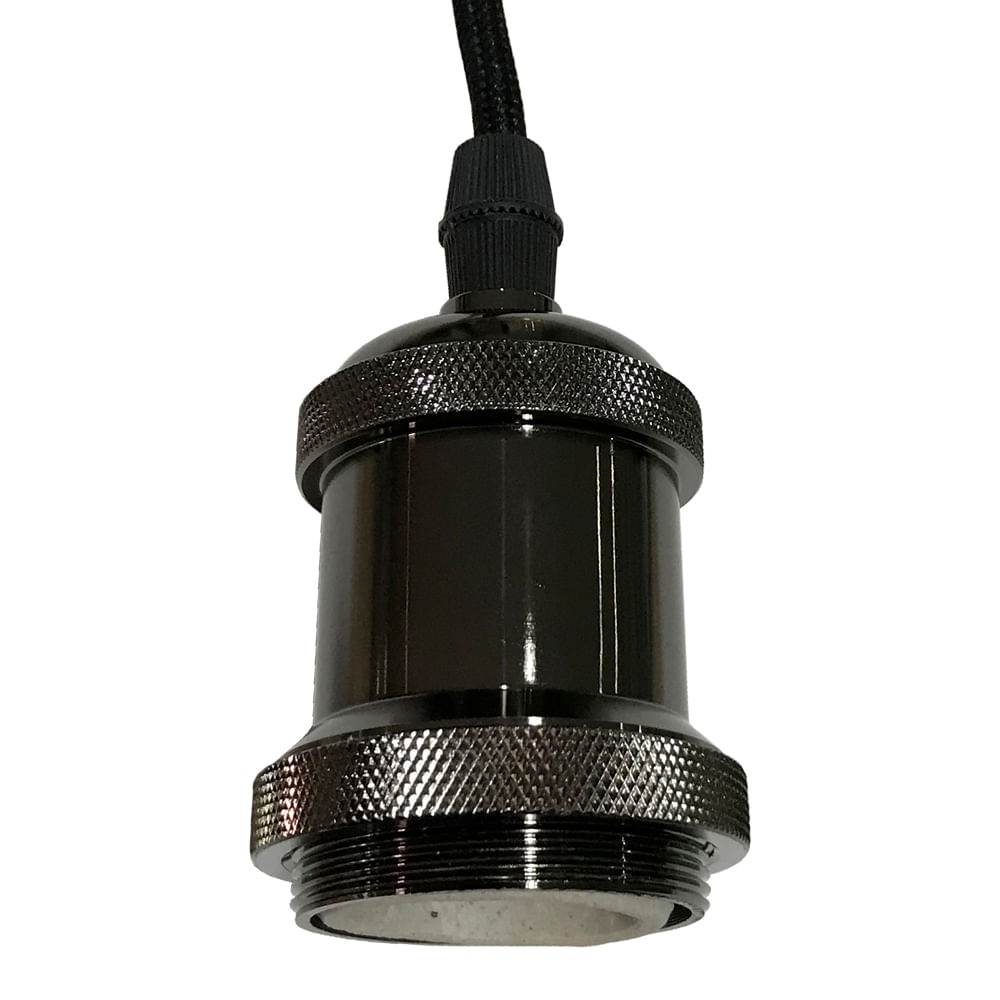 Luminaria Bocal Pend e27 Grafite Nitrolu