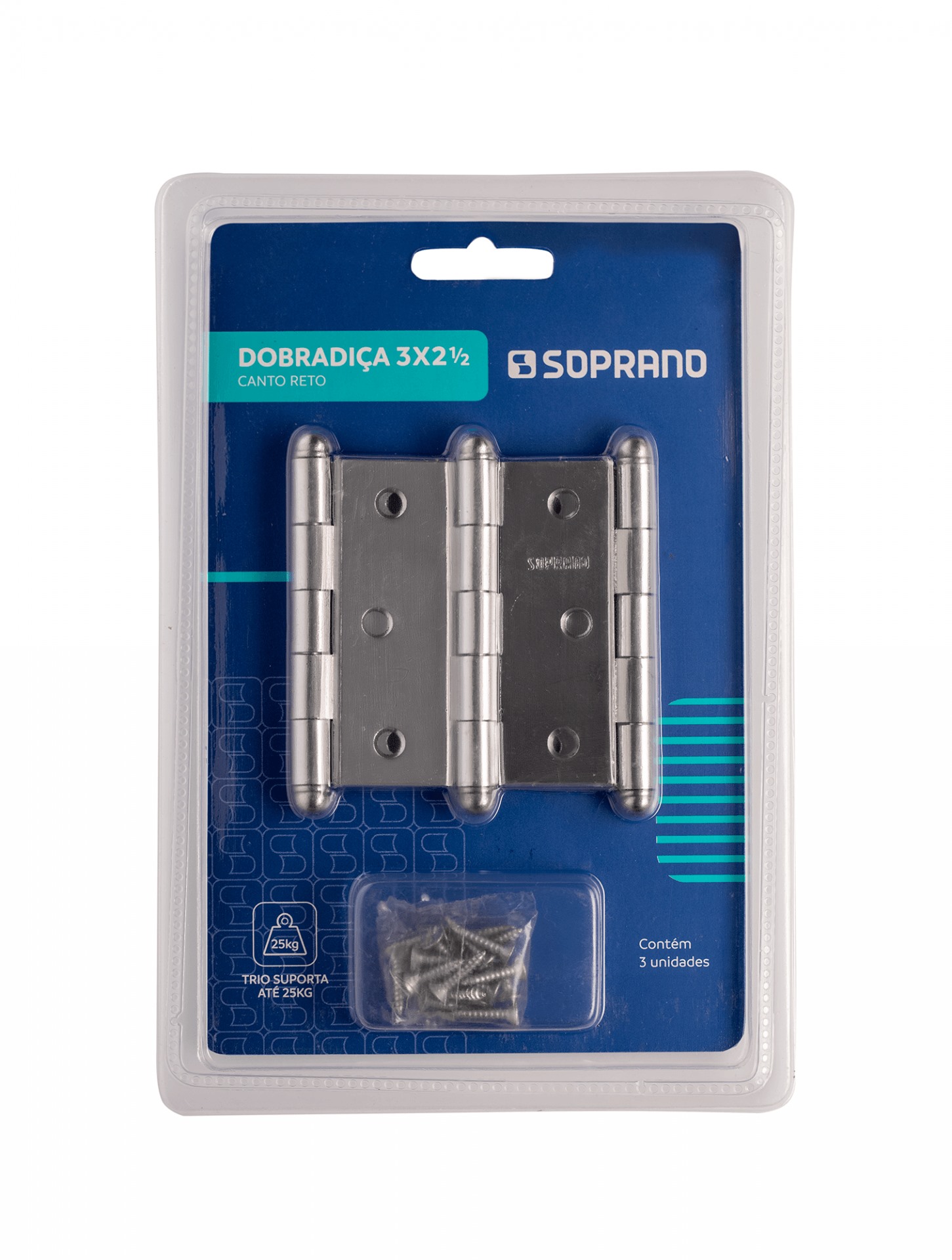 Dobradica C/anel 3pc 3.1/2x3 ant Soprano