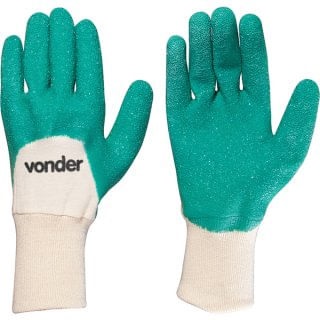 Luva Malha/latex Verde Tam.10 Vonder