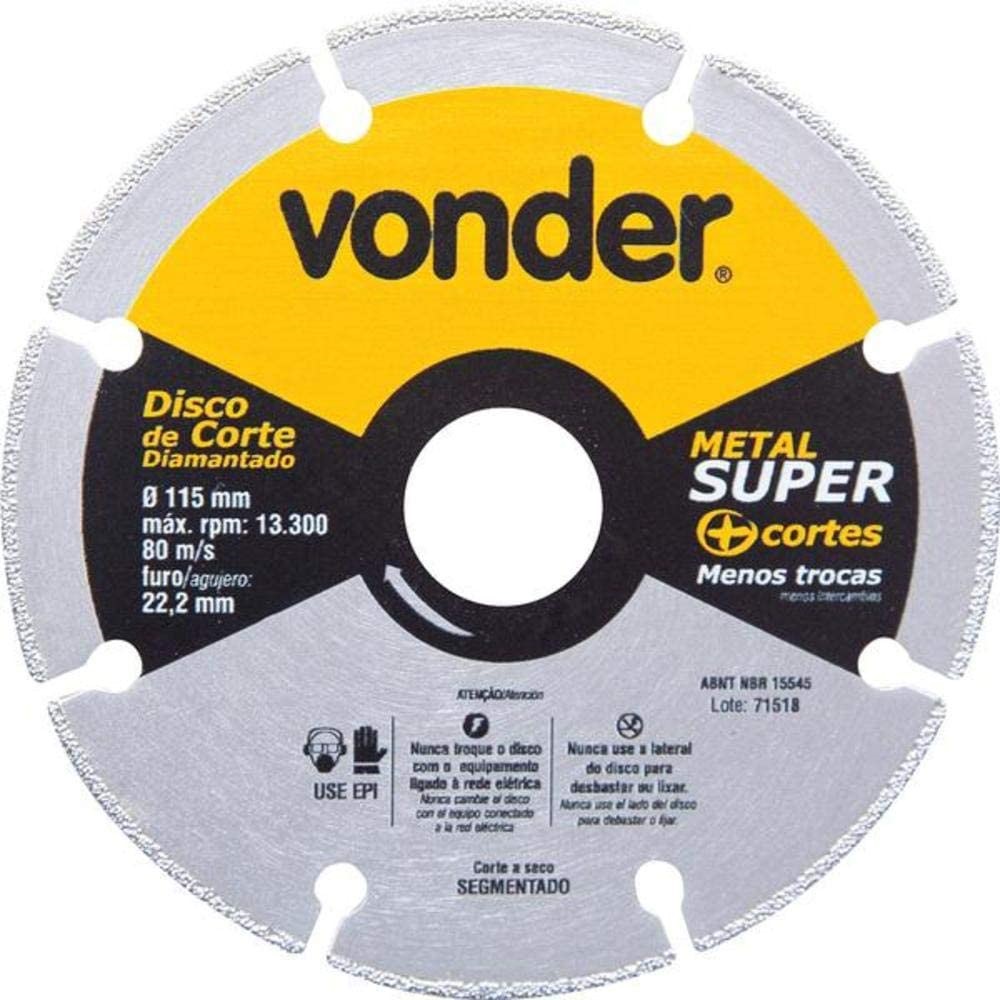 Disco de Corte Diamant Metal Super 115mm