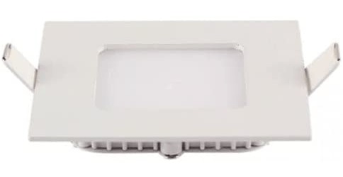 Painel emb qd led 6w 12cm 3000k Blumenau