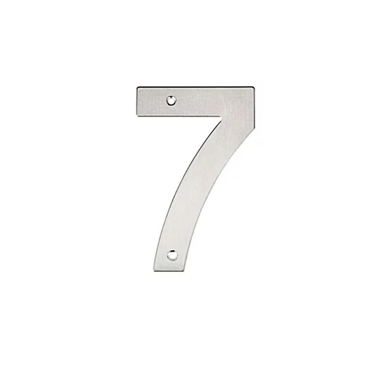 Numero Residencial 7 145mm Prata Bemfixa