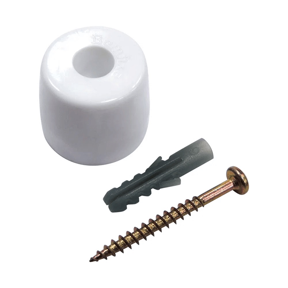 Batedor P/porta Chato Branco Bemfixa