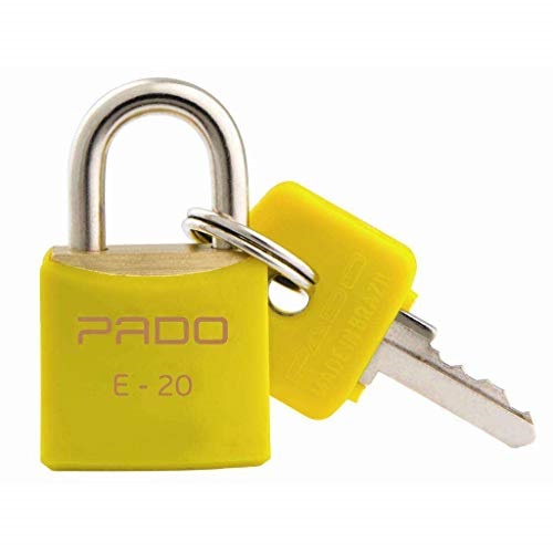 Cadeado 20mm C/pvc Amarelo Pado
