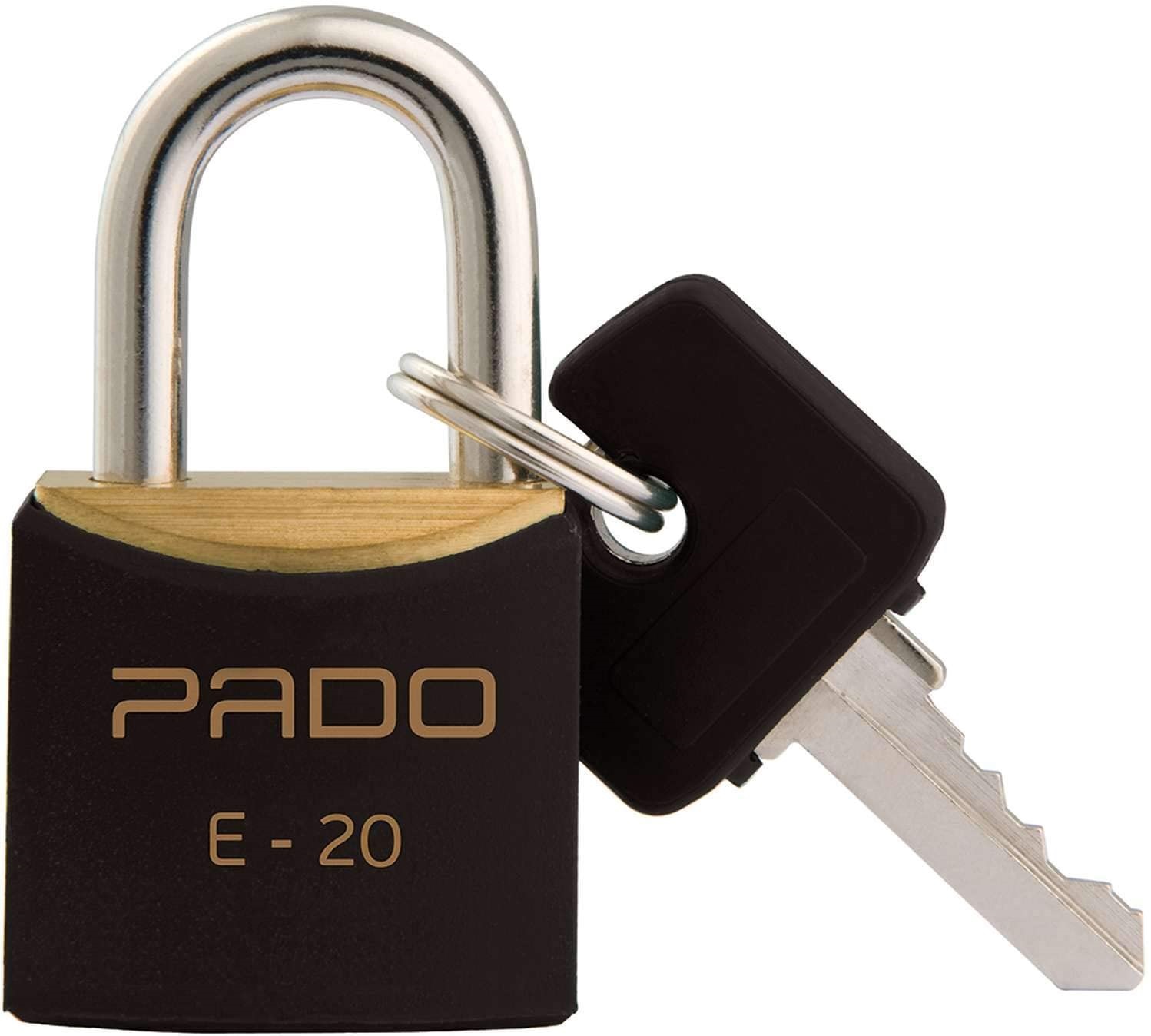 Cadeado 20mm C/pvc Preto Pado