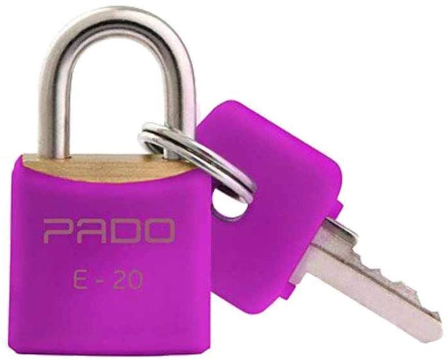 Cadeado 20mm C/pvc Rosa Pado