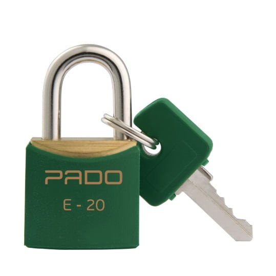 Cadeado 20mm C/pvc Verde Pado