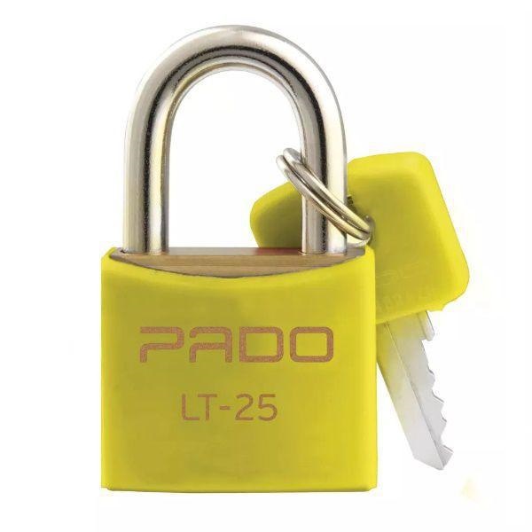 Cadeado 25mm C/pvc Amarelo Pado