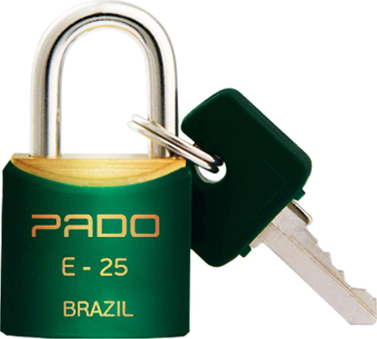 Cadeado 25mm C/pvc Verde Pado