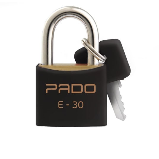 Cadeado 30mm C/pvc Preto Pado