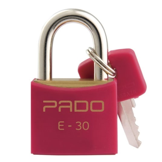 Cadeado 30mm C/pvc Rosa Pado