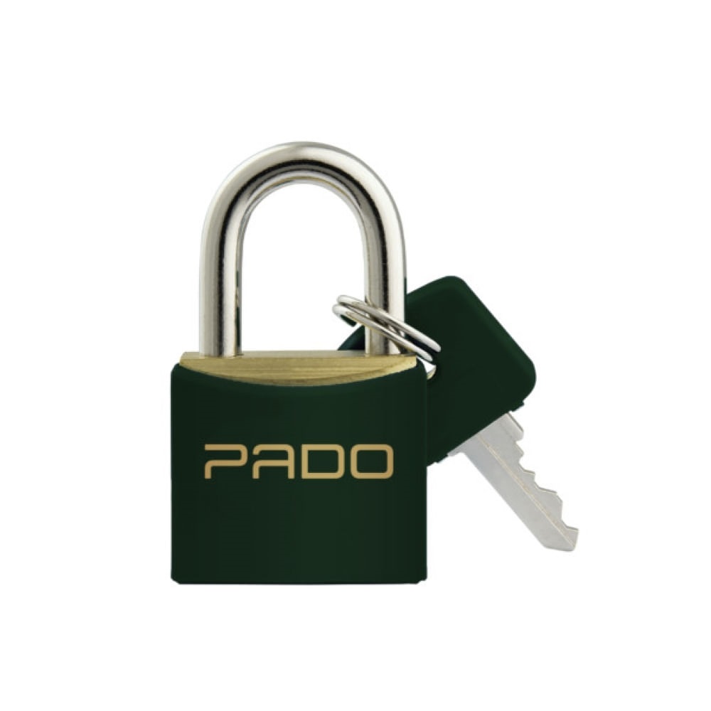 Cadeado 30mm C/pvc Verde Pado