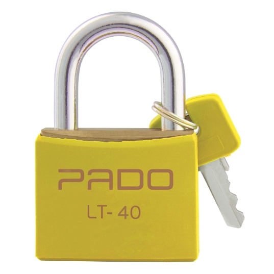 Cadeado 40mm C/pvc Amarelo Pado