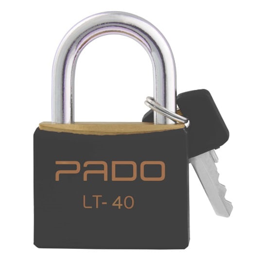 Cadeado 40mm C/pvc Preto Pado