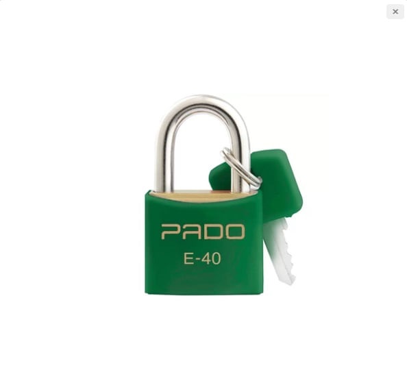 Cadeado 40mm C/pvc Verde Pado
