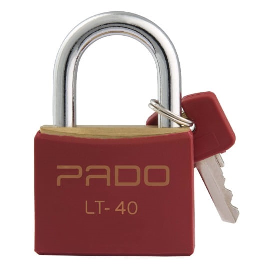Cadeado 40mm C/pvc Vermelho Pado