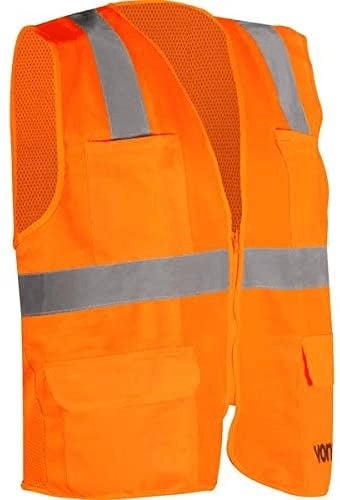 Colete Refletivo Bolso Laranja Vonder