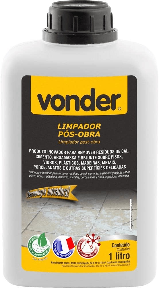 Limpador Pos-obra 1l Vonder
