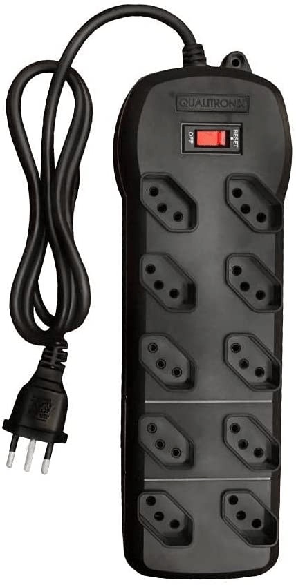 Filtro de Linha 10 Tomadas Qualitronix