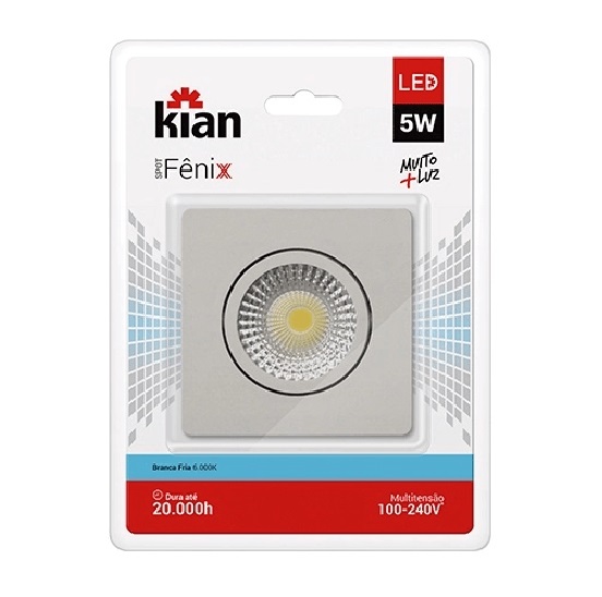 Spot led Movel Quad Mr16 5w 6500k Kian