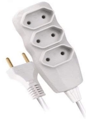 Extensao new pp 2x075 3m Branca f.c