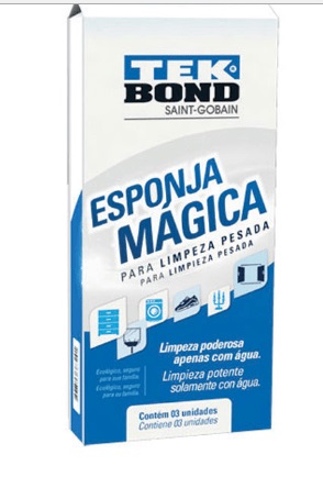 Esponja Magica Branca C/03un Tekbond