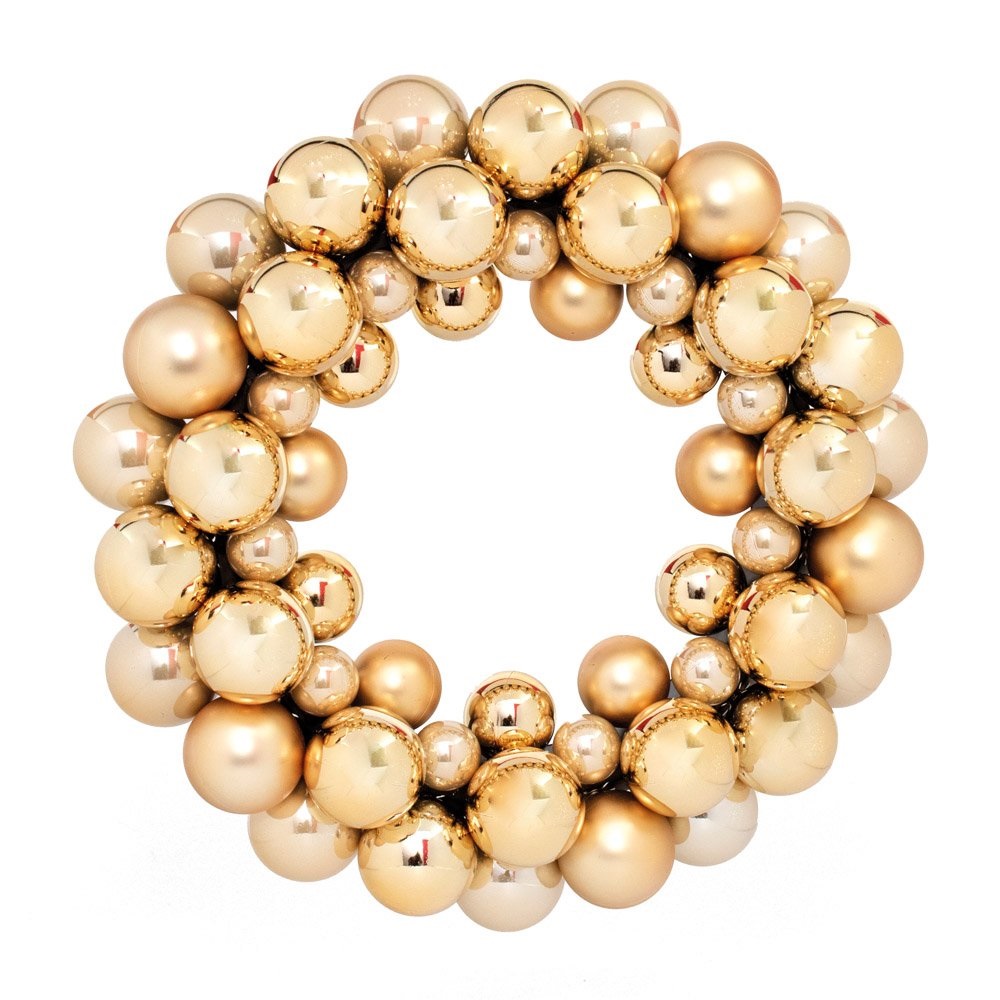 Guirlanda de Bolas Dourado 34cm - Cromus