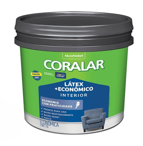 Tinta Coralar Latex Economico Branco 15 litros - Coral