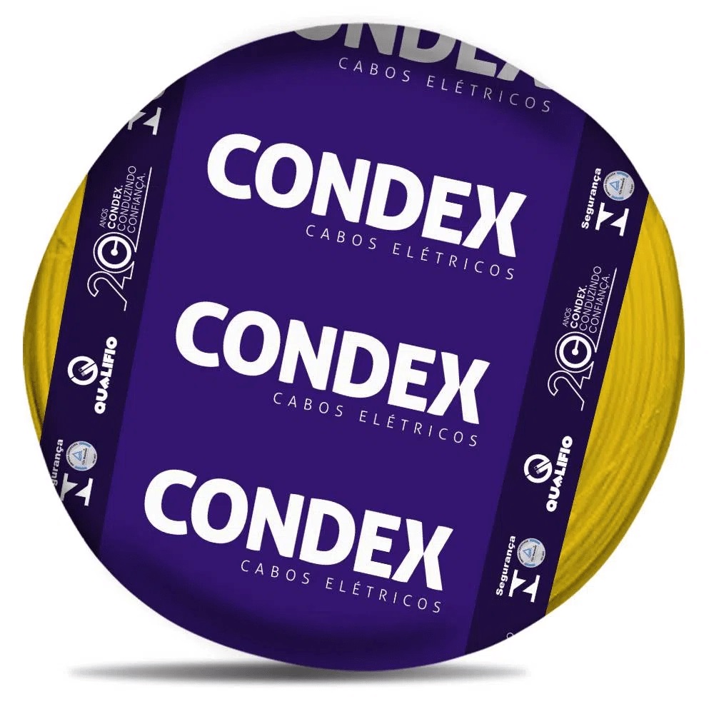 Cabo Flex 1,5mm Amarelo C/100mt Condex