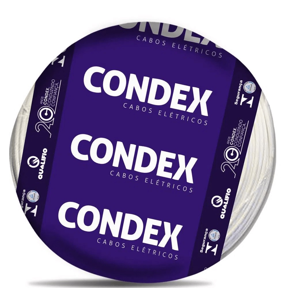 Cabo Flex 2,5mm Branco C/100mt Condex