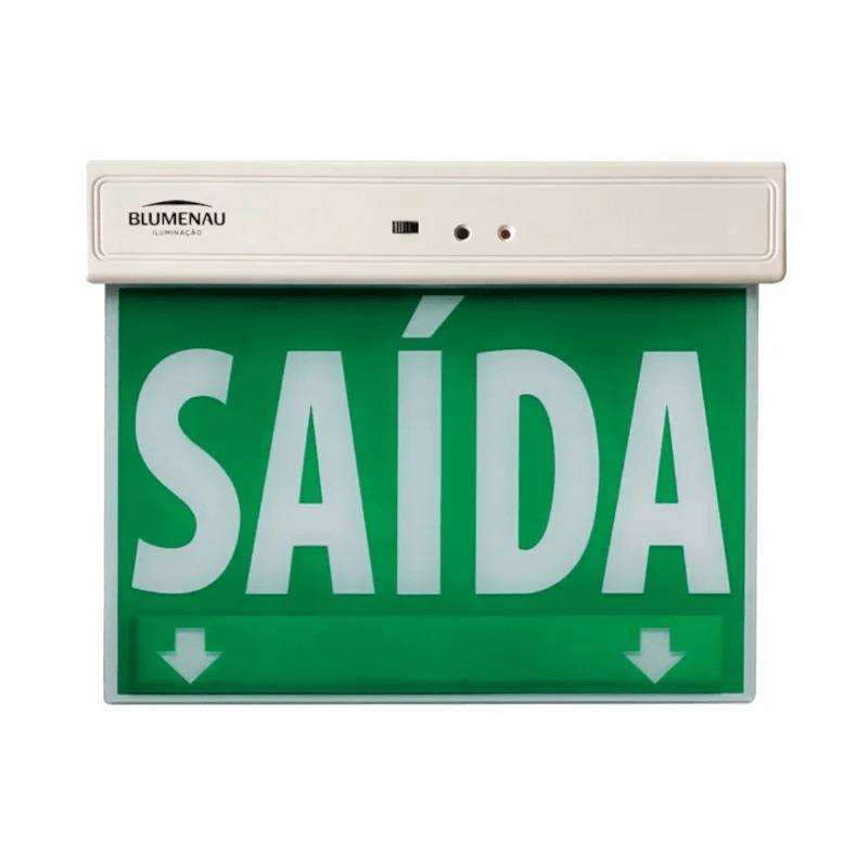 Placa de Saida led Verde Blumenau