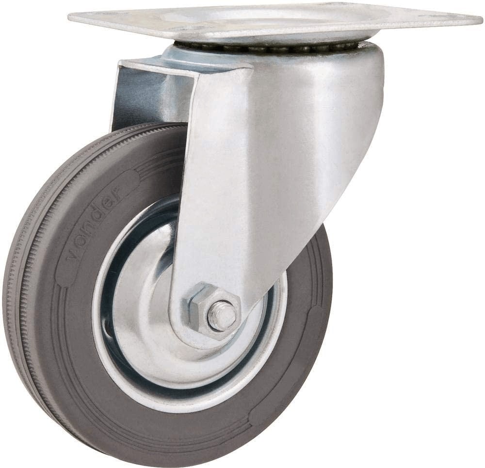Rodizio gir Fixo Leve 4'' Cinza Vonder