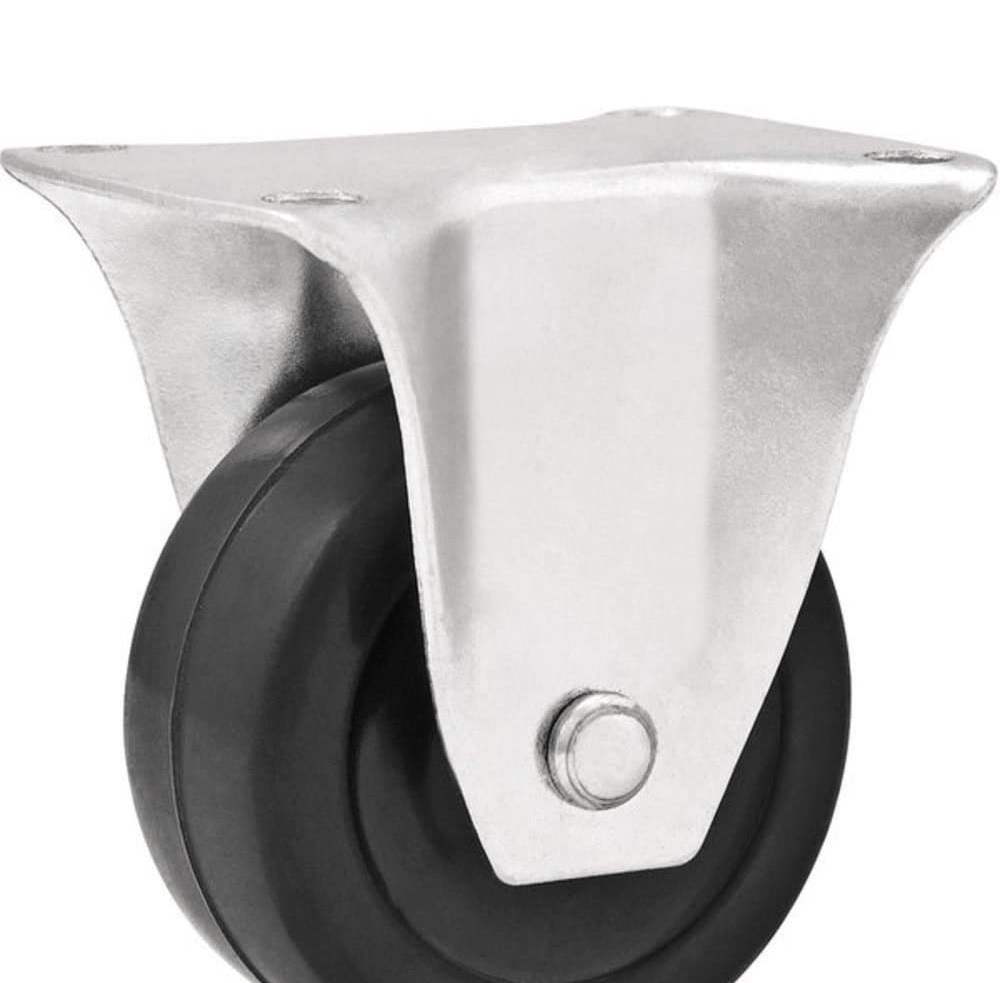 Rodizio Fixo Leve 2   De Borracha Preto Vonder