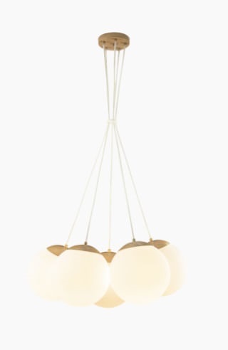 Pendente Globb 5x vd Leit Dourado Blumen