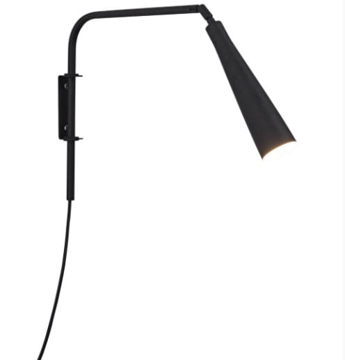 Arandela de Leitura Tube g9 pt Liso Blum