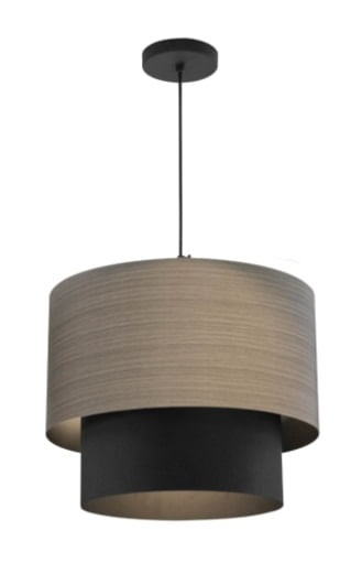 Pendente Wood Claro Chumbo Blumenau